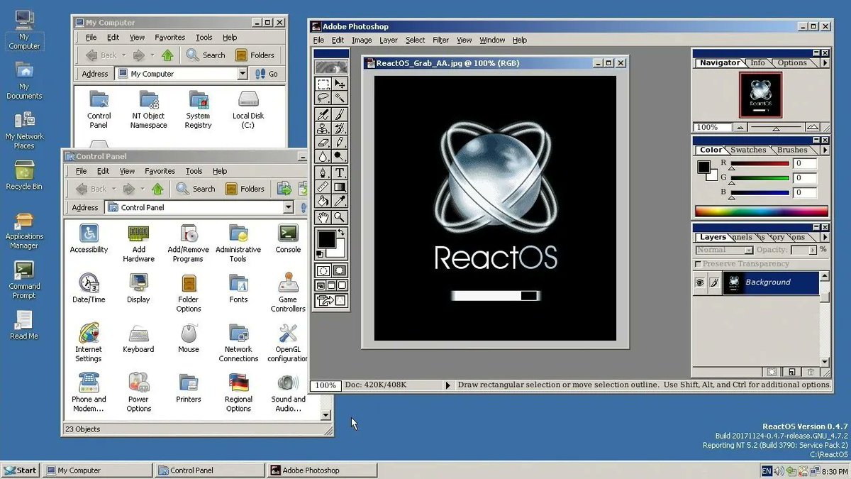 BergvikJohnny's tweet photo. @NihilistDuda @IuliiaMendel Russia already has ReactOS. It's basically a free more buggy Windows 95 clone. It's been around for a while, you can download and try it in a VM if you want to. They recently added support for something called a "fax". https://t.co/3JHamuiedc