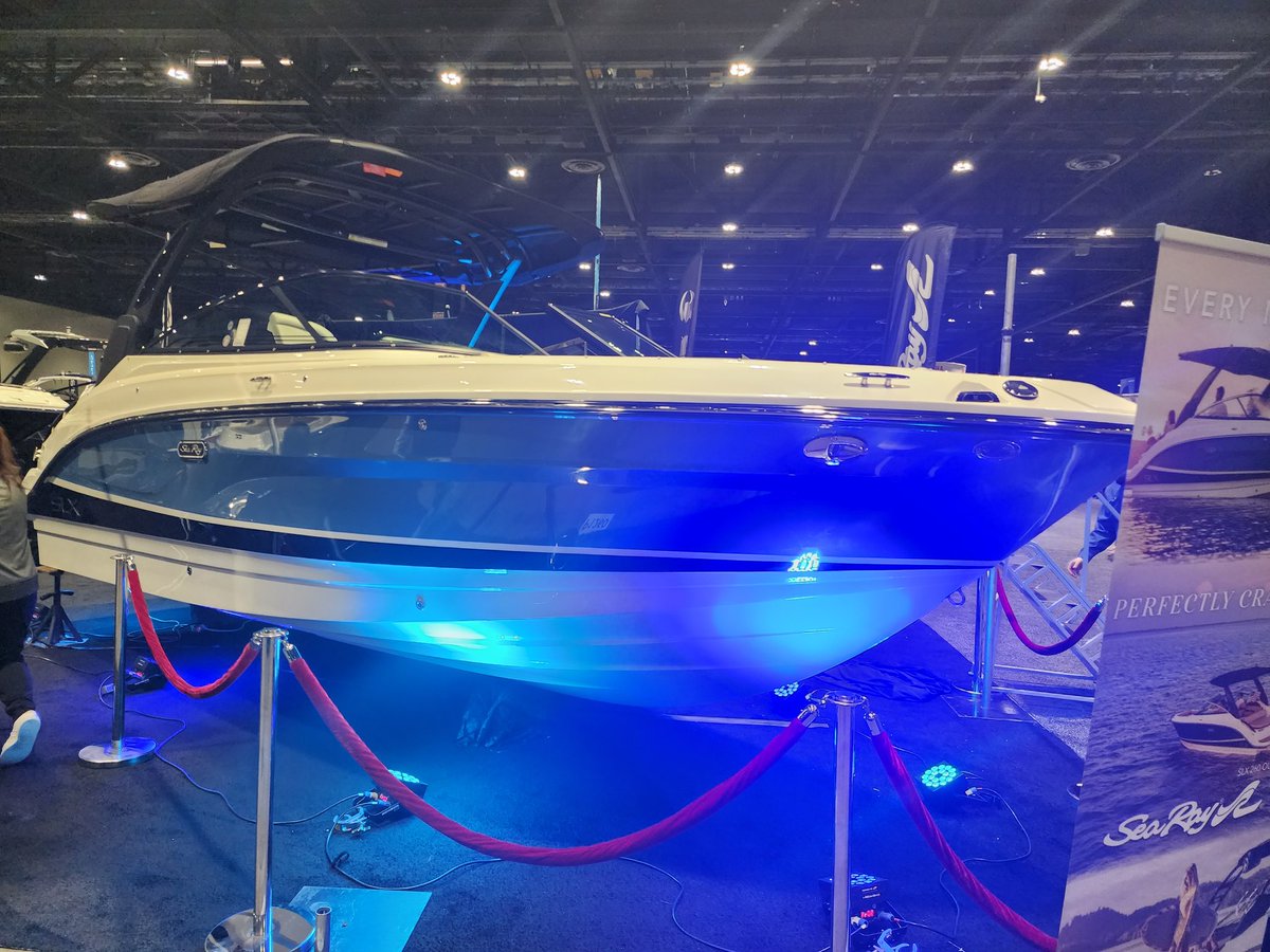 We unveiled the stunning NEW Sea Ray 260 SLX at the Chicago Boat Show last night! Have you stopped by to check it out yet? <a href="/SeaRayBoat/">Sea Ray Boats</a>