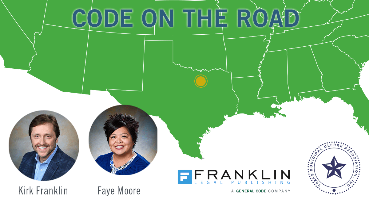 generalcode's tweet photo. The @texasmuniclerks Election Law Seminar is underway & #FranklinLegalPublishing (a General Code company) is proud to be a Gold Sponsor. Stop & see Faye Moore & Kirk Franklin at their booth!
#TMCAELS #elections #laws #TMCCP #seminary #ProudSponsor #digital #codification https://t.co/YRRif0XIFZ