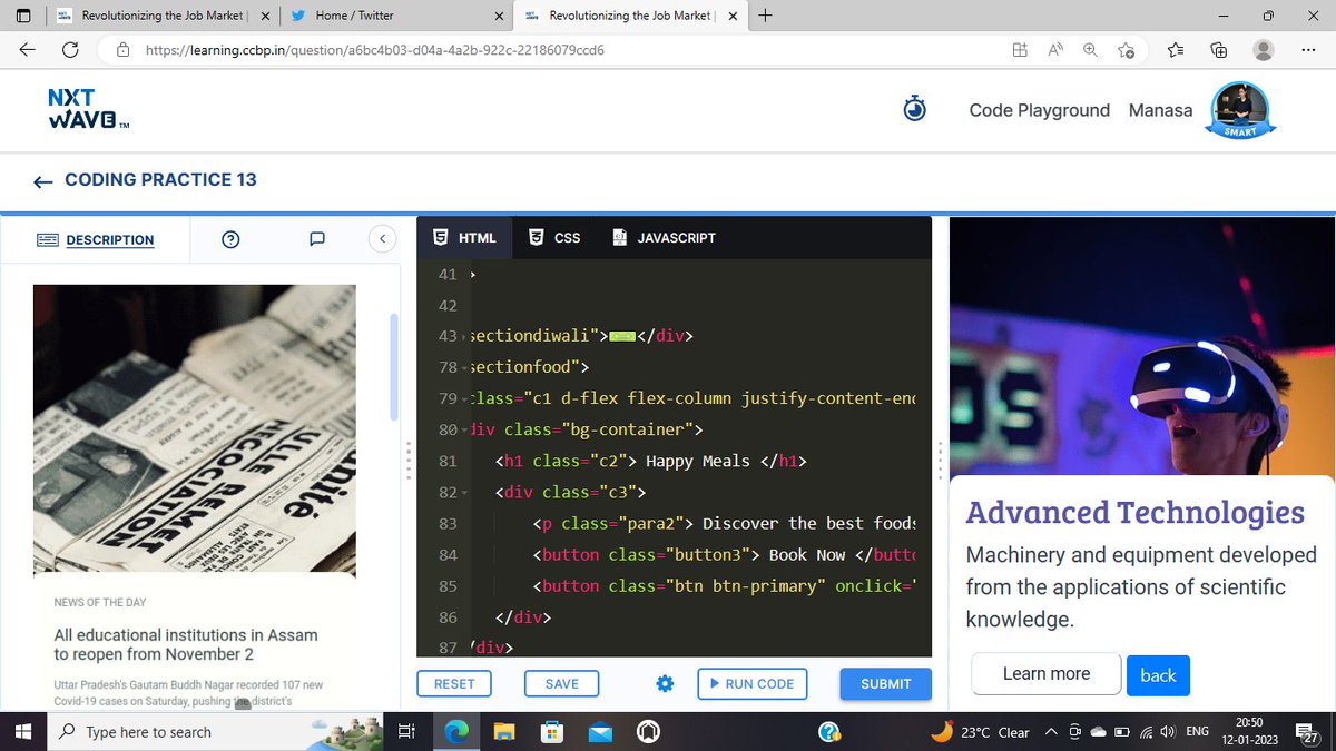 Manasa_luk's tweet photo. Coding Assignment #13
My Projects Page
#ProjectK #FullStackWinHud23 #FullStack #Web3 #webtoon #Foodie #festival #nxtwave #programmers #programming #HTML #CSS #javascript #NodeJS #ReactJS #Python #Java #staticwebsite #FrontEndDeveloper #backend #codinglife #addicted #Computers https://t.co/1dV2bPm4uo