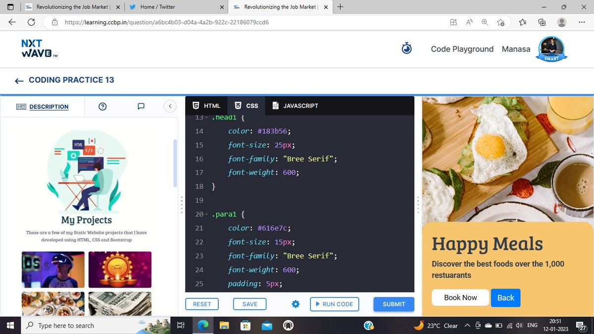 Manasa_luk's tweet photo. Coding Assignment #13
My Projects Page
#ProjectK #FullStackWinHud23 #FullStack #Web3 #webtoon #Foodie #festival #nxtwave #programmers #programming #HTML #CSS #javascript #NodeJS #ReactJS #Python #Java #staticwebsite #FrontEndDeveloper #backend #codinglife #addicted #Computers https://t.co/1dV2bPm4uo