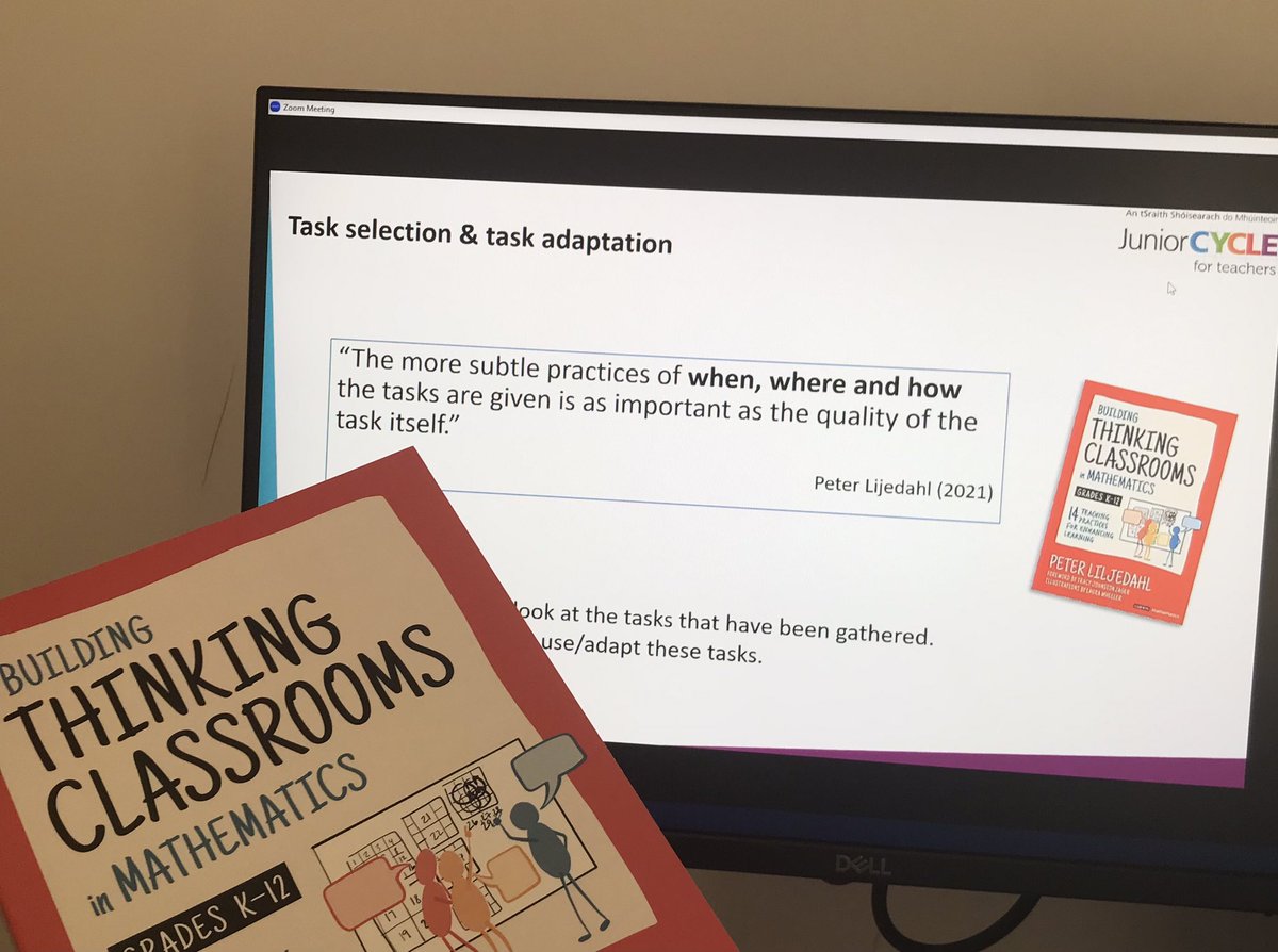 When your book choices are vindicated!!! Great to see <a href="/pgliljedahl/">Peter Liljedahl</a>’s work being advocated by @JctMaths!