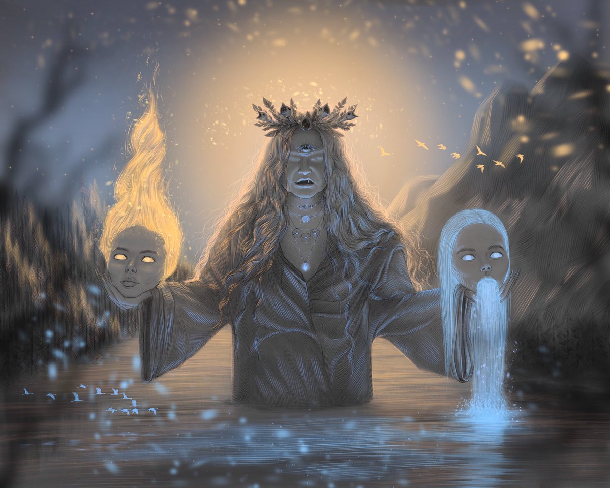 NEW ART 🔥

Ashapatman

A mystical being who is called to maintain balance, justice and order in the world. She comes from the forests, mountains and reservoirs. The mothers of fire and water help her to create good. But beware! Ashapatman can turn into other creatures. 

Link 👇🏼