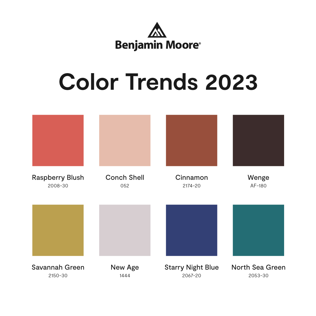 Stones_Near_You's tweet photo. Bold, vibrant, sumptuous: Meet the @Benjamin_Moore #ColorTrends2023 🎨. Chosen 4⃣ their distinct presence & personalities, these 🎱confident hues are ready 2⃣ take your space beyond traditional color. Stop in Camilla/Bainbridge/Moultrie, GA 2⃣ buy a color sample of your favorite! https://t.co/1U4mvMfvHb