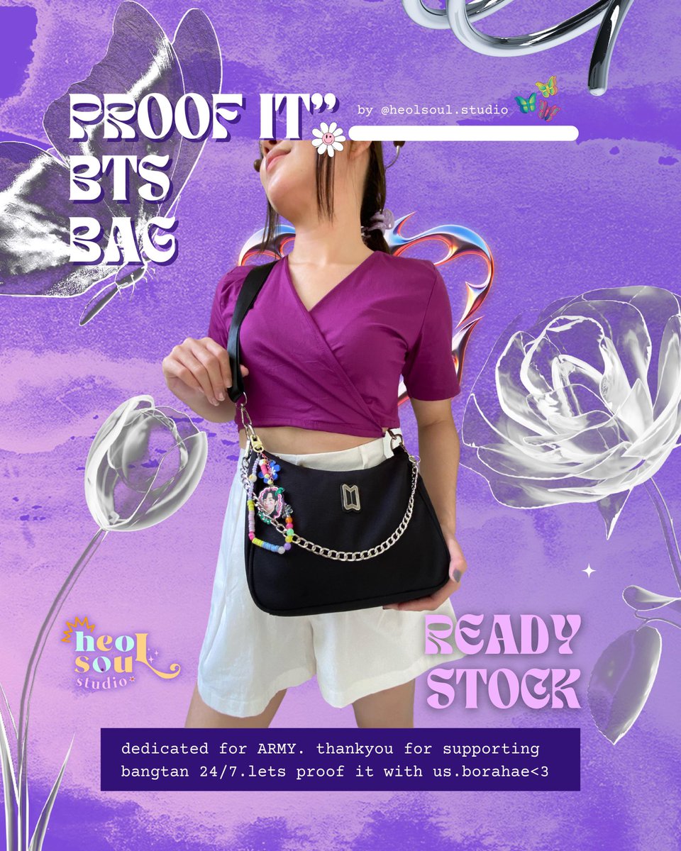 bunchookie's tweet photo. 💜“PROOF IT” BTS Bag💜 is now on stock! by @ heolsoul .studio (on instagram) 🇲🇨

🫶🏻 calling all army! 
🫶🏻 fit an Armybombs and many more!
🫶🏻 cicil/booked available

tag tas bts army slingbag concert wts wtt wtb pc jimin jk rm jin jhope suga taehyung https://t.co/TEzPpCywHL
