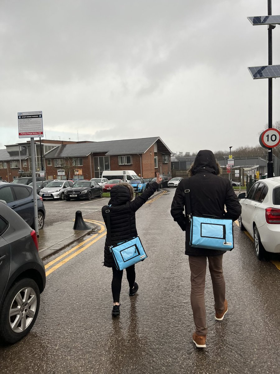 Not even rain can stop the Forensics Physical Health Team. #FluJab