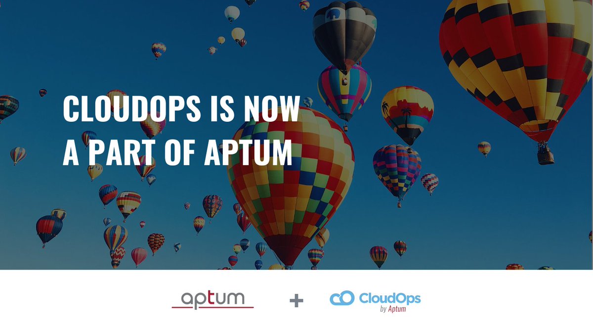 AptumTech's tweet photo. We are very excited to announce Aptum’s acquisition of Montreal-based @CloudOps_– a leading AWS, Google and multi-cloud to edge SaaS provider. Read the full press release here: https://t.co/VWCCfZwFLs https://t.co/80VlNkCBC4