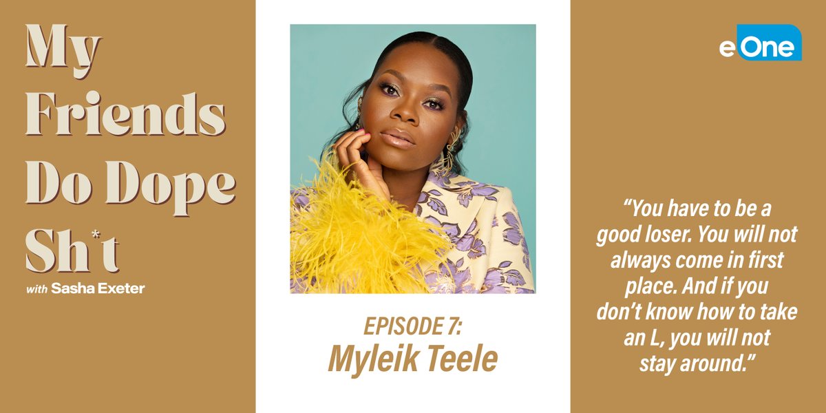 In case you missed it: @SashaExeter welcomes powerhouse boss Myleik Teele onto #MFDDS and she shares tips on the high and lows of starting her business @curlBOX and how to live a balanced lifestyle. Listen now: bit.ly/3NRgBne