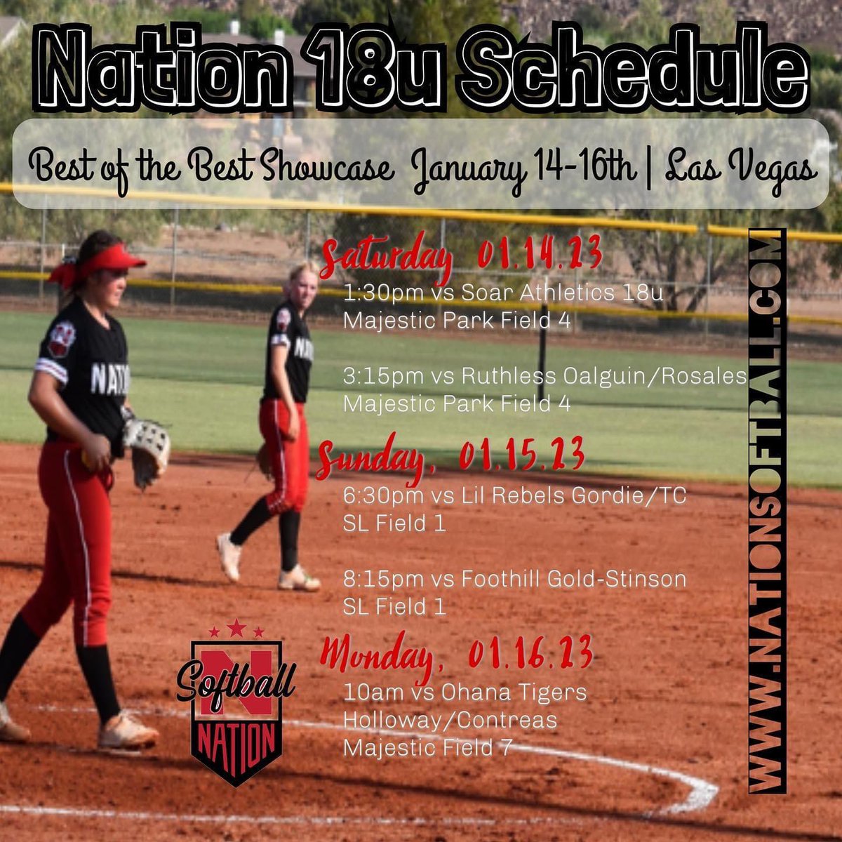SpightJayda's tweet photo. Last Showcase before the HS season starts! #Vegas #Bestofthebest #NationSoftball #Classof2024 https://t.co/wTJLOgX3ol