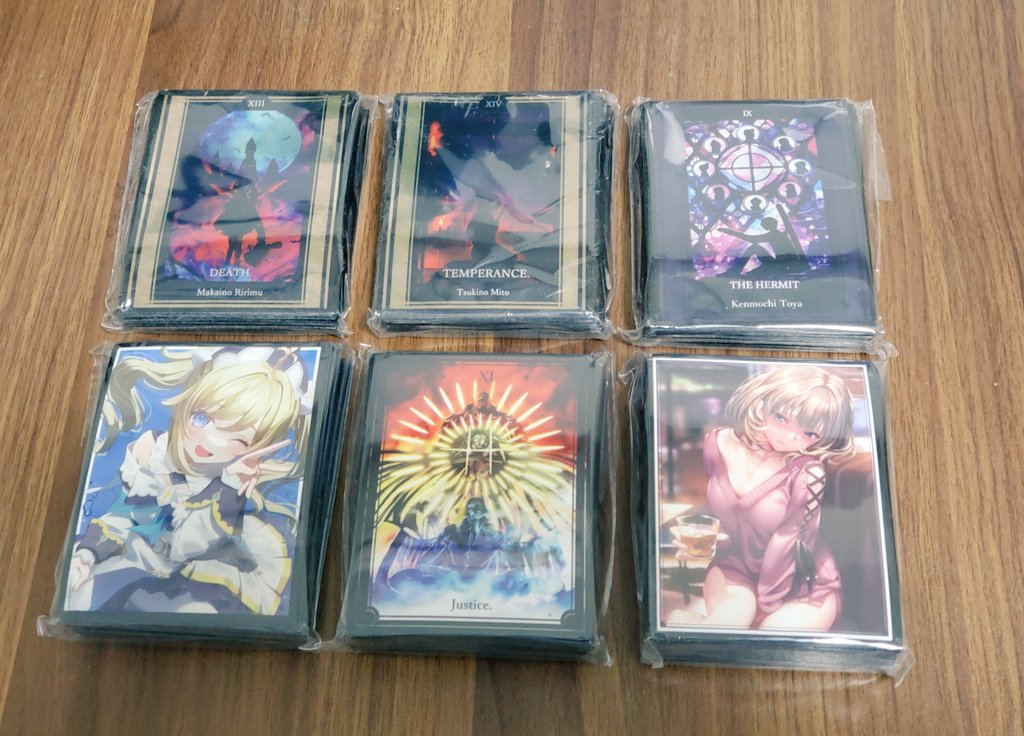 zeroru3010game's tweet photo. サンパンさん
レギュラーサイズスリーブ12個入りの福袋開封結果

1枚目ホロライブ
風真殿
こよちゃん
五期生
すいちゃん
会長
あくた

2枚上段にじさんじ
魔界ノりりむ
剣持刀也
月ノ美兎

2枚目の下段は
原神のバーバラ
ワンピースの海軍大将
ピロ水さんのイラスト
#サンパン
#teishi_sunpan https://t.co/ucLCXWPskY