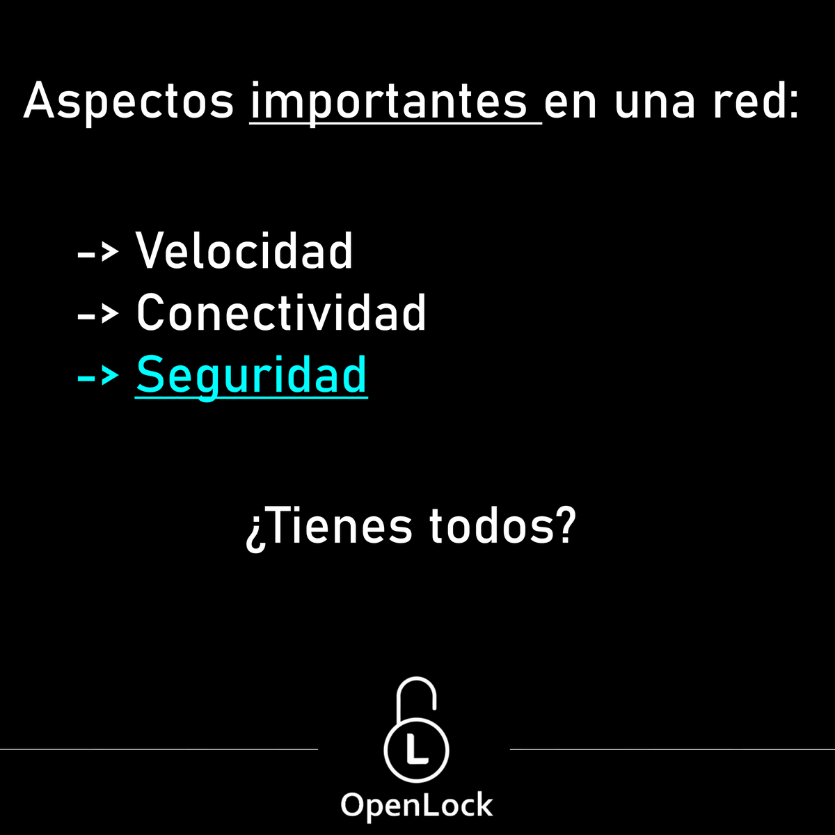 OpenLock20's tweet image. Pregunta del día: ¿es tu red segura? 🔓
.
#openlock #ciberseguridad #Cybersecurity