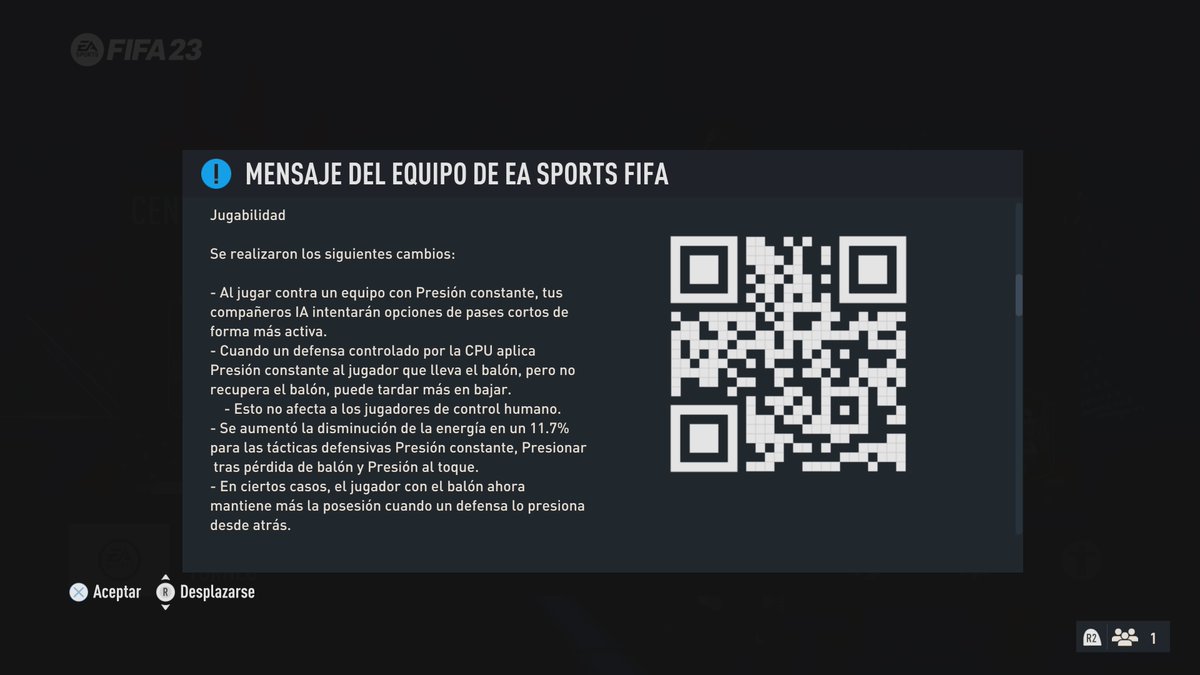 issperience's tweet photo. #FIFA23 #TitleUpdate6
FIFA23 | Gameplay update
Increรญble que no estรฉ el balon dorado de la semifinal y final del reciente mundial. Principalmente porque dice en el texto oficial que se actualizaron balones.
Pero vamos a lo mรกs importante, jugabilidad.
@EASPORTSFIFA https://t.co/VpLIIBqTBv