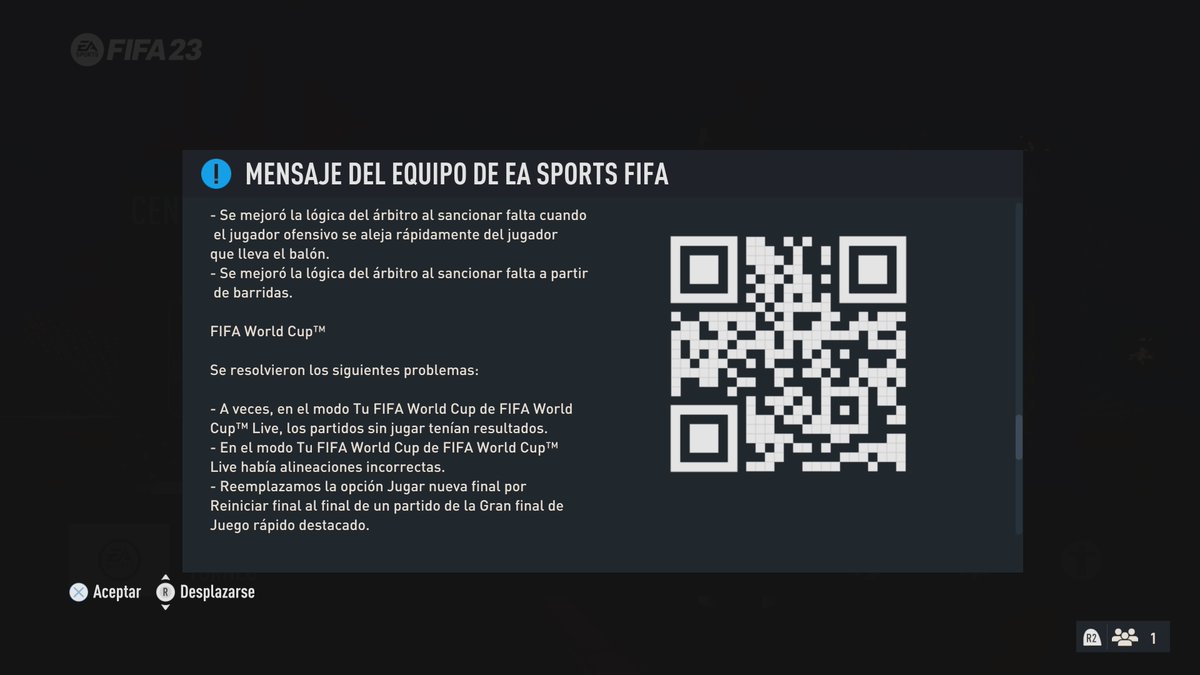 issperience's tweet photo. #FIFA23 #TitleUpdate6
FIFA23 | Gameplay update
Increรญble que no estรฉ el balon dorado de la semifinal y final del reciente mundial. Principalmente porque dice en el texto oficial que se actualizaron balones.
Pero vamos a lo mรกs importante, jugabilidad.
@EASPORTSFIFA https://t.co/VpLIIBqTBv
