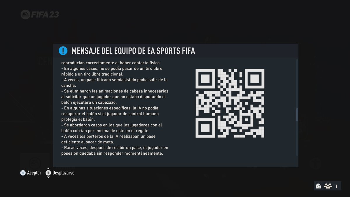 issperience's tweet photo. #FIFA23 #TitleUpdate6
FIFA23 | Gameplay update
Increรญble que no estรฉ el balon dorado de la semifinal y final del reciente mundial. Principalmente porque dice en el texto oficial que se actualizaron balones.
Pero vamos a lo mรกs importante, jugabilidad.
@EASPORTSFIFA https://t.co/VpLIIBqTBv