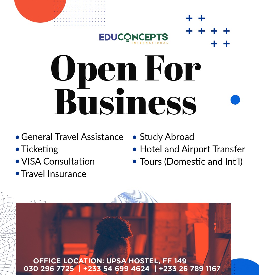 Educoncepts_Int's tweet photo. All set and All doors are fully open. 
Contact us for all your travel and educational needs. 

#EduConcepts_int #Eduprints #open #selfie #business #tourism https://t.co/Abj1WG1mTG