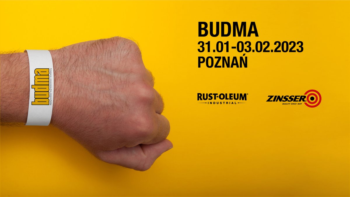 Rust-Oleum will participate at the #BUDMA fair on 31st of January until the 3rd of February in Poznan and it promises to be a top edition. We have already started the countdown, haven’t you?

#ZinsserEurope #RustOleumEurope