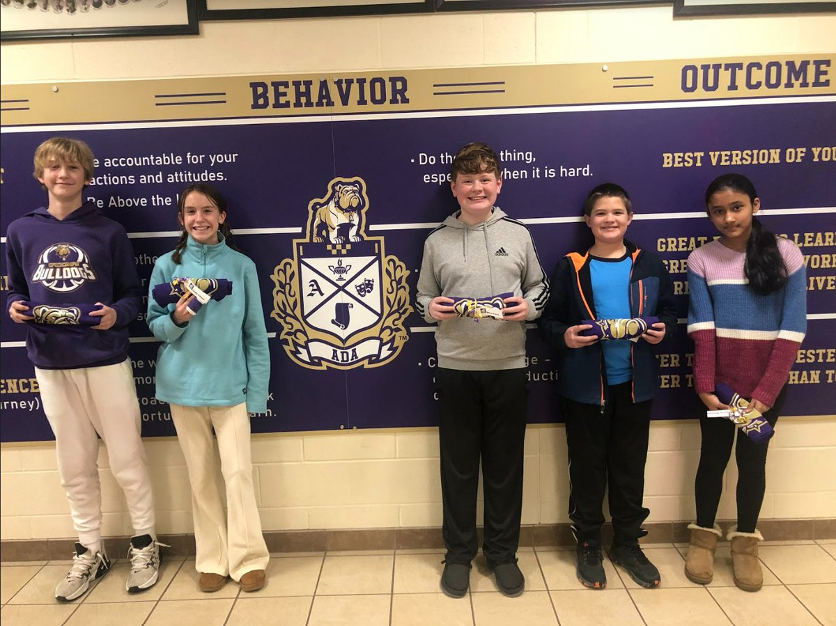 Ada_Schools's tweet photo. Congratulations to Tyler, Emily, Bryce, David, Kevina,  and Aubrey our Ada Middle School students of the month for December! https://t.co/dmmkSnkJRR
