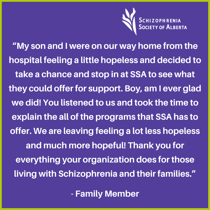 SchizophreniaAB's tweet photo. We are always humbled when we receive nice messages like these from the families we support. If you or your loved one needs help, please reach out to us: (403) 986-9440 or info@schizophrenia.ab.ca

#SSAPrograms #SchizophreniaSupport #AppreciationPosts https://t.co/TcyewKIk1Z