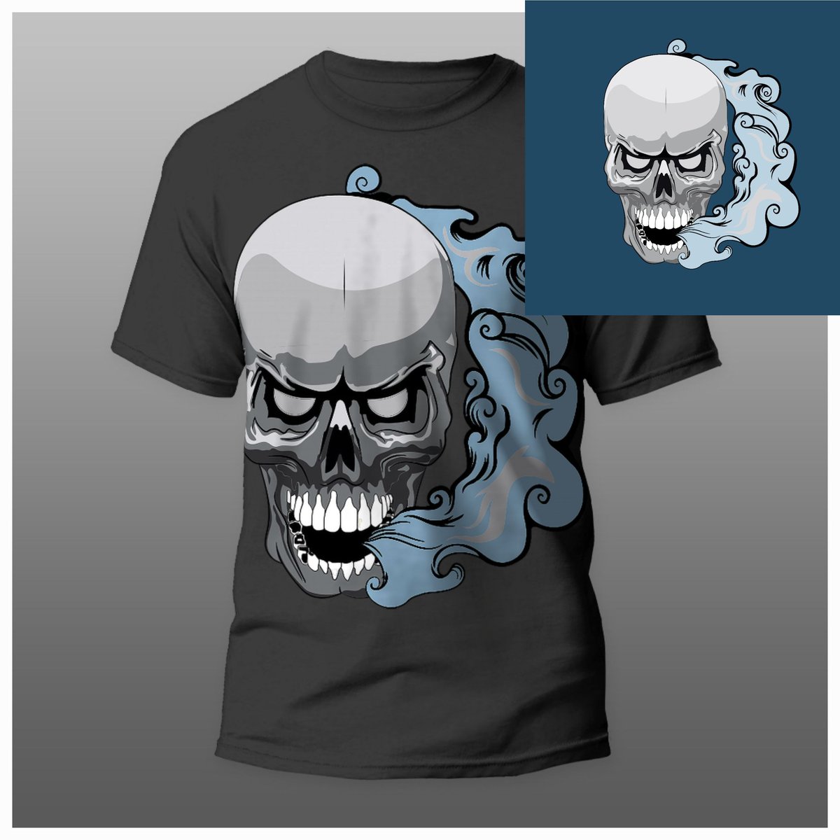 Skull face tweet media