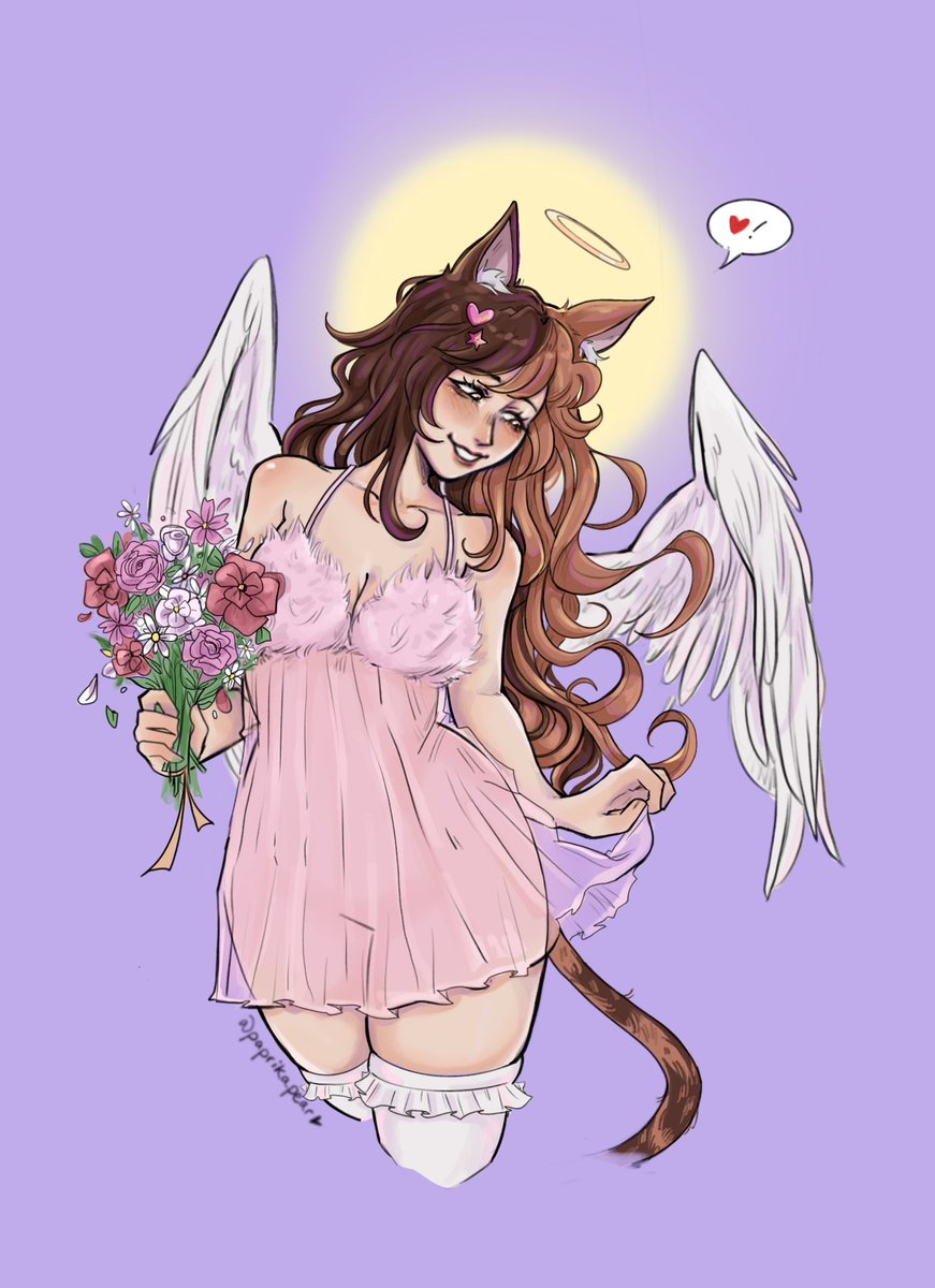 paprikapear's tweet photo. oc comm for @/MorganiteXOXO !! 💜💕 https://t.co/U1zyEQG6Ke