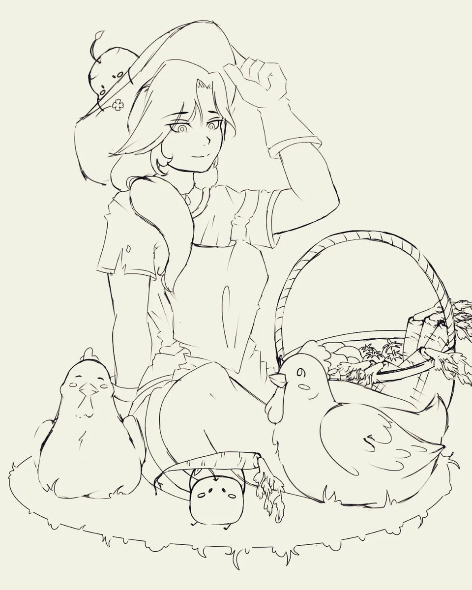 SsuggarCrash's tweet photo. ✨New project✨
Hola! Hice un dibujo de un proyecto que tengo en la cabeza desde hace tiempo, tratándose de un posible #fanfic de uno de mis vídeojuego favoritos 🌟#stardewvalley 🌟  
#artedigital
#artetradicional
#arte #dibujodigital #dibujotradicional #dibujo  #sketch https://t.co/qdXI7E1X5R
