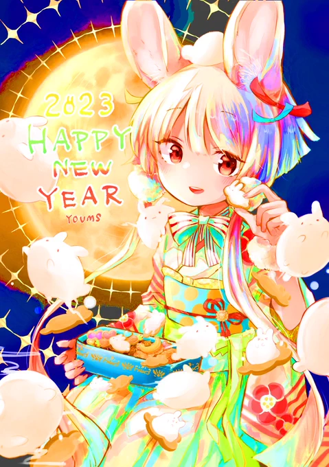 #絵を彩度100にすると超派手目がっっ…! 