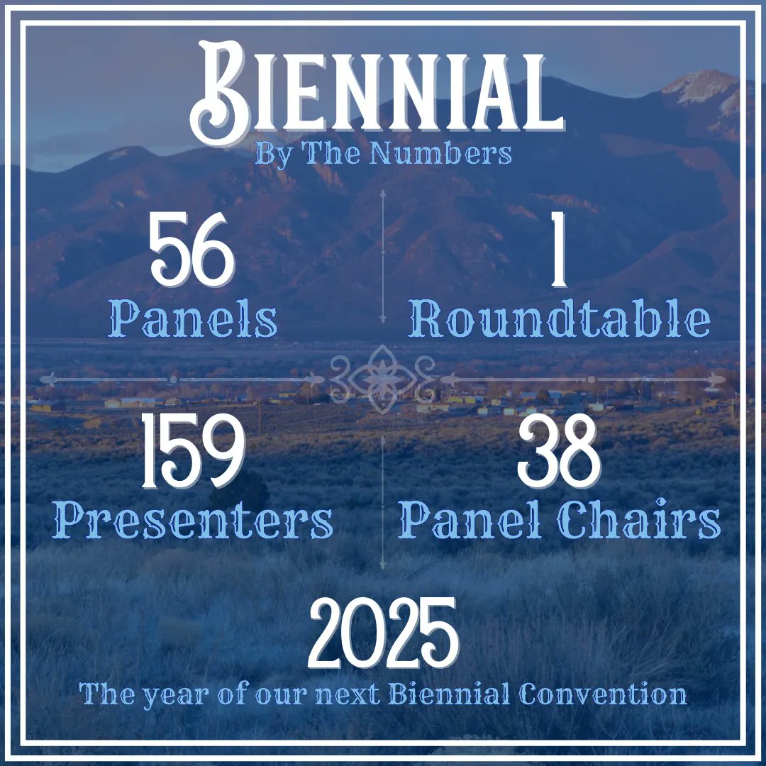 PAT_History's tweet photo. We had an amazing time at #PATBiennial23, and we were thrilled to have so many amazing panels, presenters, roundtable participants, and panel chairs!
Who else is excited about our next Biennial Convention in 2025?! 🙋 https://t.co/mdP21iuZo2