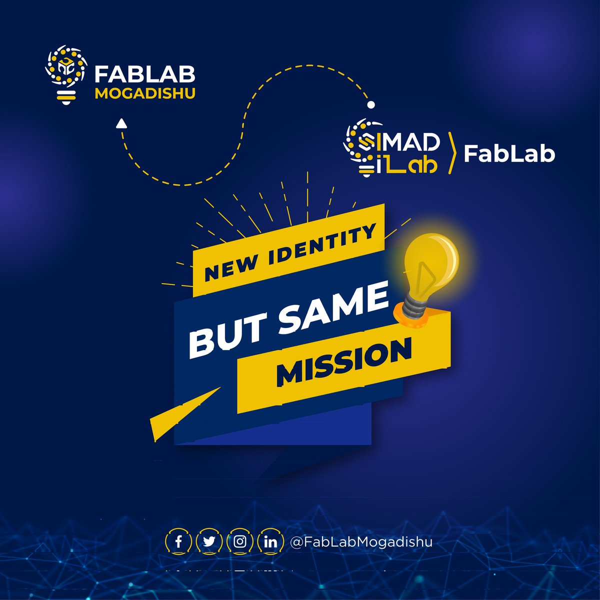 FabLabMogadishu's tweet image. Our Mission is to encourage and support the local community to learn and explore new technology and digital fabrication to go from idea to real prototype. 
#FabLabSomalia #FabLabMogadishu #WeFab #Build2Think #NewIdentity