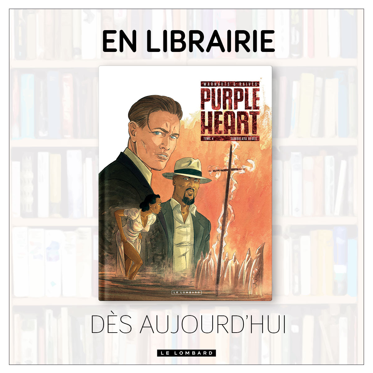 Sorties BD, dès maintenant en librairie :
📘 Purple Heart, tome 4 : Jambalaya Blues
📘 Duke, tome 7 : ce monde n'est pas le mien

📲 Extraits : lelombard.com/bd/nouveautes