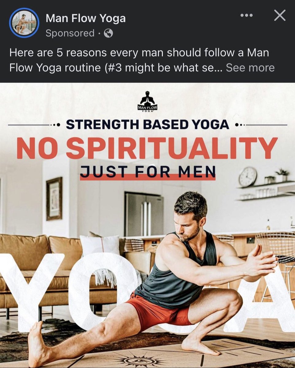 NO SPIRITUALITY
JUST FOR MEN