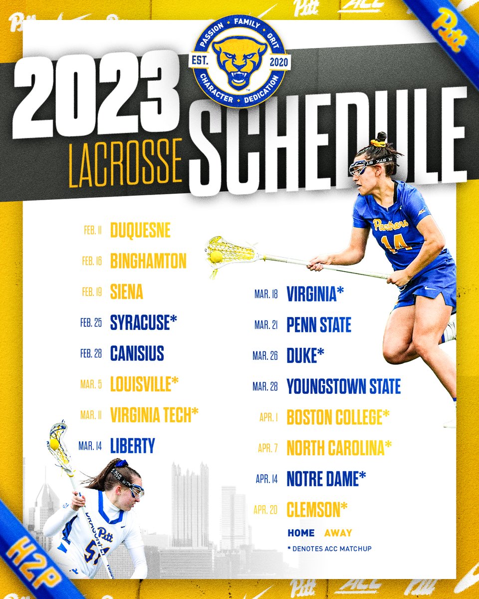 Pitt Lacrosse Season Two: The one where 𝙒𝙀'𝙍𝙀 𝘽𝘼𝘾𝙆

📅: bit.ly/3vZLEFa
📰: bit.ly/PittWLAX23

#H2P