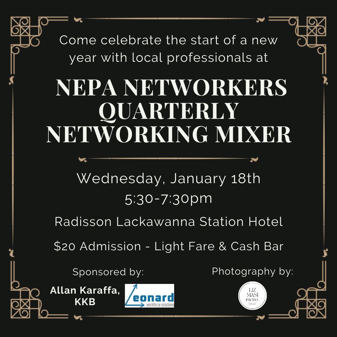 rjcx's tweet photo. See you on Wednesday! Show up, get a "Win"!
#whatdoesbobknow #wdbk #intentionalnetworking #networking #nepa #scranton #wilkesbarre #networking2023 #iwant2win https://t.co/elvsrhDsh7