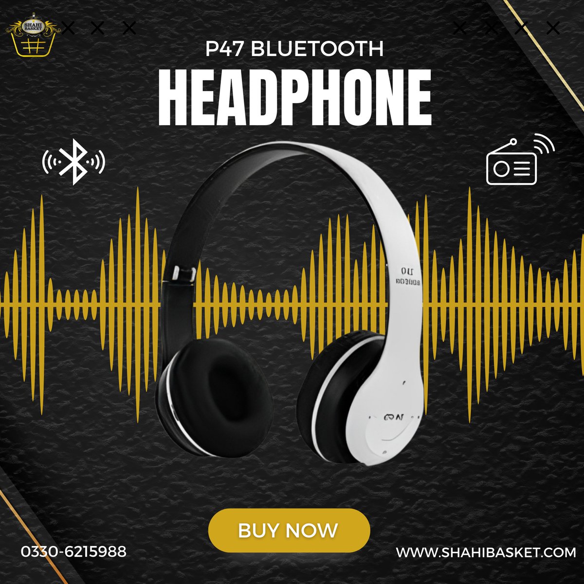 🎧 Upgrade your listening experience with our new P47 Wireless Headphones! 🎵

💰 And all of this comes at an affordable price of just Rs 1500

#WirelessHeadphones #P47Model #Bluetooth #NoiseReduction #FM #AffordablePrice #MusicOnTheGo #ElevateYourSound #MusicLover #Shahibasket