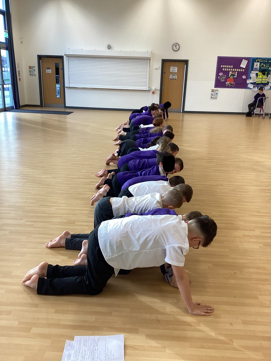 BeaconAcad's tweet image. Year 5 related their Viking topic learning to yoga this morning #longtable