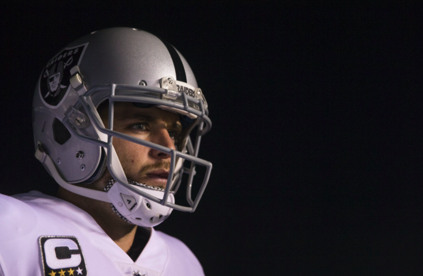 NFLonCBS's tweet photo. Raiders defensive ranks since Derek Carr's first season in 2014
                                 Rank
Points per Game   32nd
Yards per Play       30th
Sacks                      32nd
Interceptions          32nd
Rush Touchdowns  31st
Pass Touchdowns  31st
4th Down Conv %   31st https://t.co/0PMMgGtcuT
