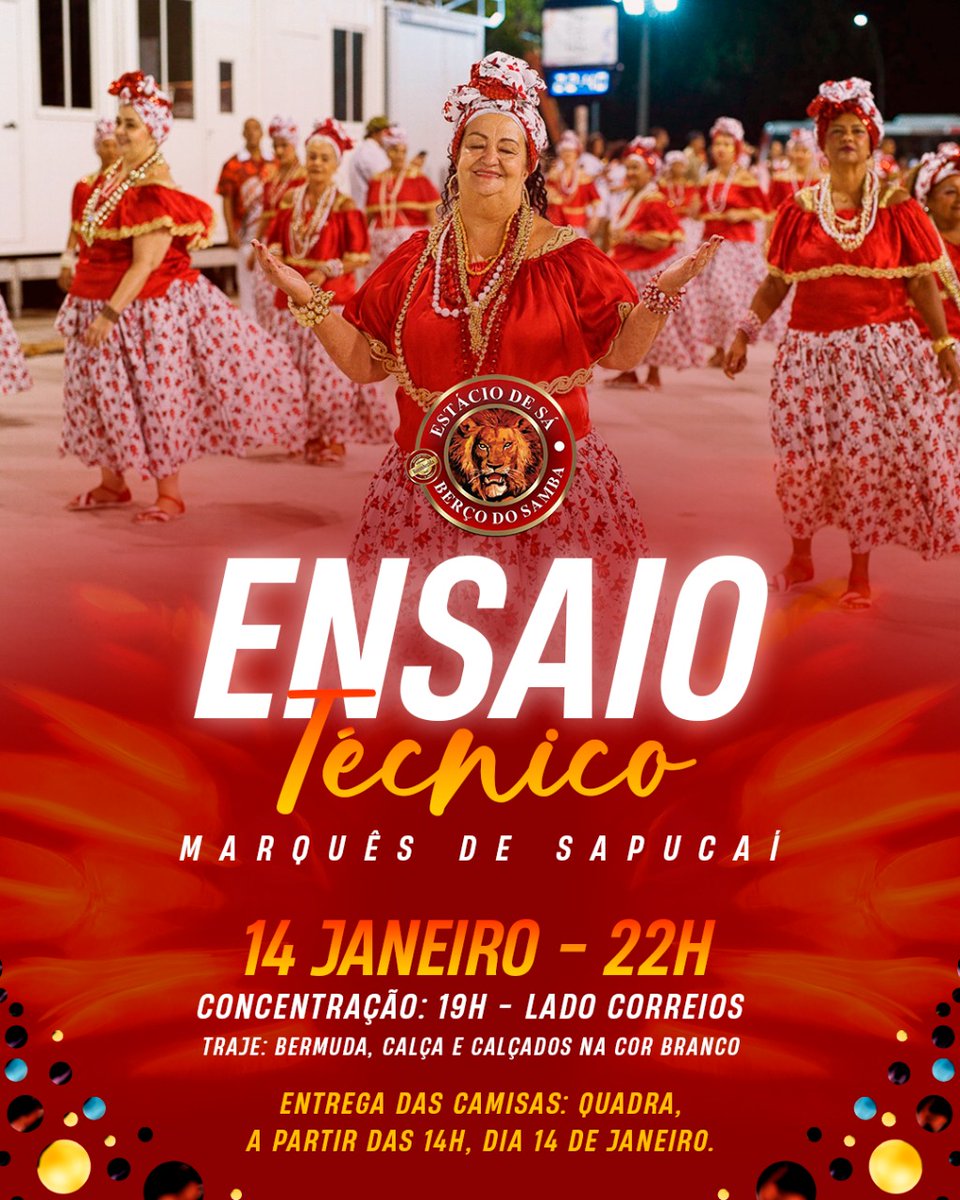 GresEstacioDeSa's tweet image. Ansiedade batendo pro Ensaio Técnico!

#GresEstácioDeSá #BerçoDoSamba #SaoJoao #SaoLuis #Maranhao #Carnaval #Carnaval2023 #EnsaioTecnico #Sapucai
