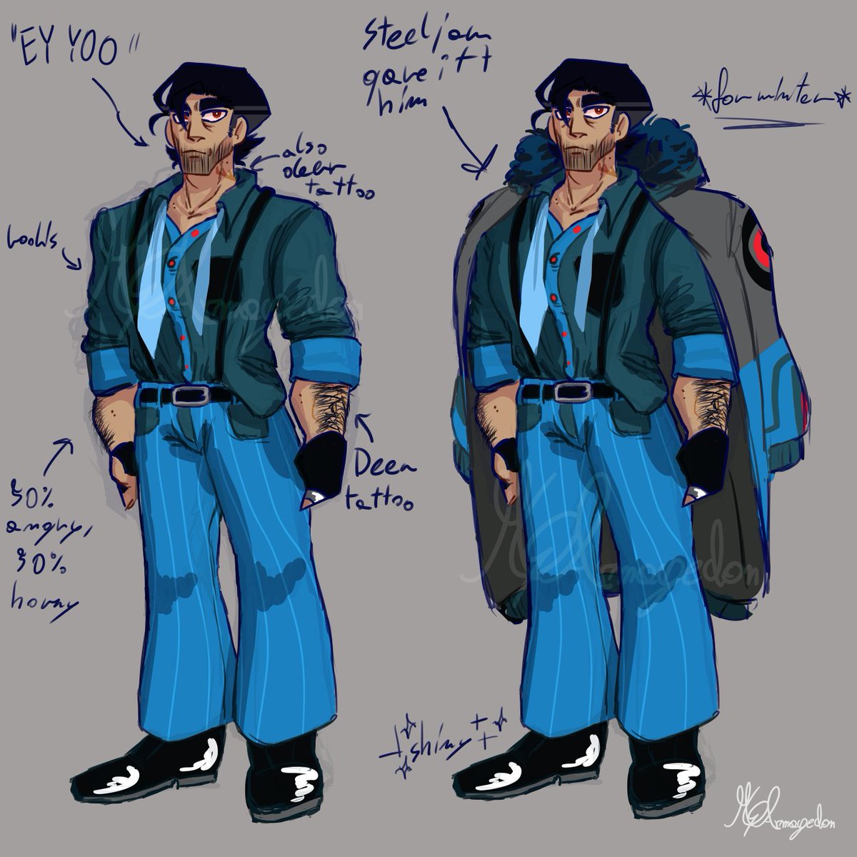 MGArmagedon's tweet photo. New design for my humanforms tf rid15 au!!! #Thunderhoof #Underbite #Calmpdown and #Fracture !!!

#tf #Transformers #humanforms #human #humanau #au #tfrid #transformersrobotsindisguise #fanart #art #digitalart #design #humandesign https://t.co/rKEwhxyqhy