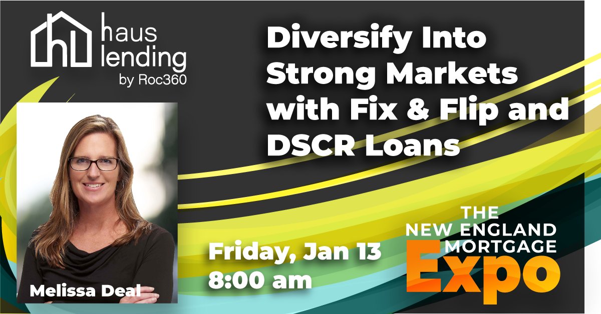 The <a href="/HausLending/">Haus Lending</a> Team will be at The New England Mortgage Expo #nemortgageexpo <a href="/MoheganSun/">Mohegan Sun ☀️</a> on January 12th-13th. Melissa Deal, Head of Sales will speak on Friday, January 13th @ 8:00 AM on how to Diversify Into Strong Markets With Fix &amp; Flip And DSCR Loans. See us at booth #120!