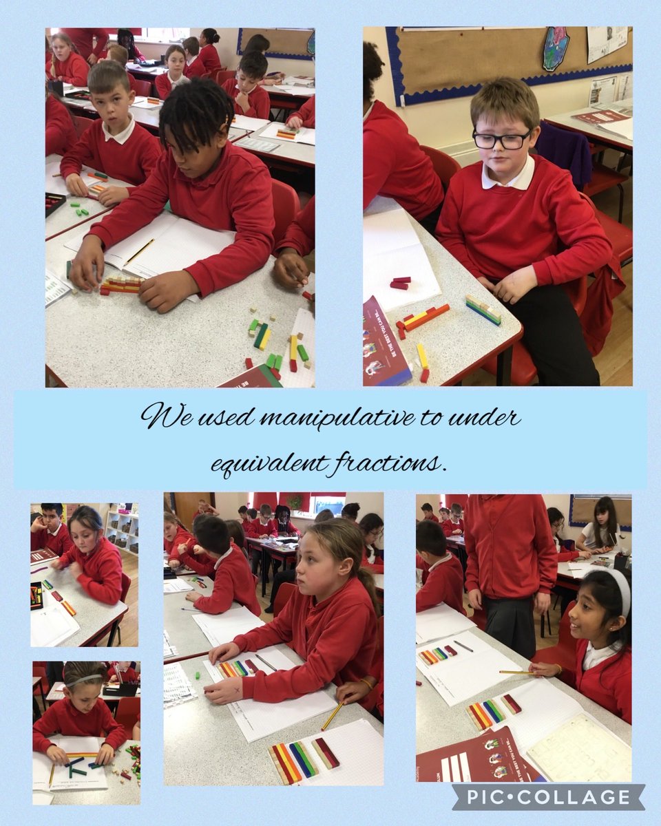 Year 5 used manipulatives in order to secure facts about equivalent fractions. ⁦<a href="/TheRoseLearning/">Rose Learning Trust</a>⁩ ⁦<a href="/MathsMastery/">Mathematics Mastery</a>⁩