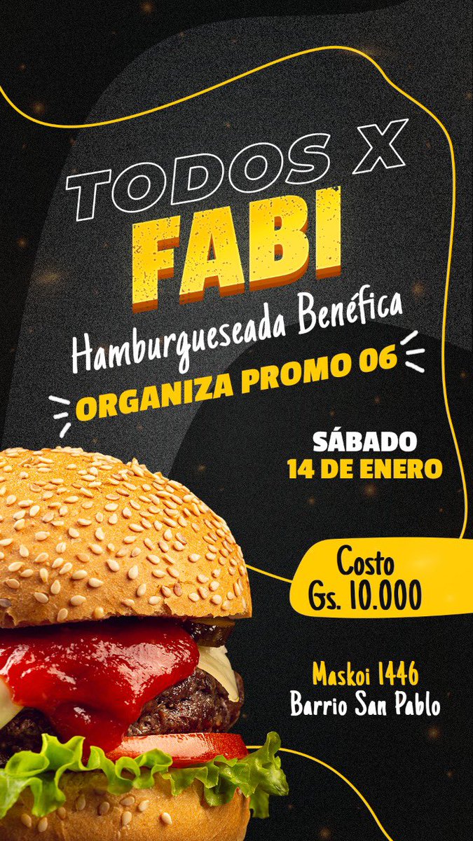 Nuestra compañera Fabi Torales de la promo 2006 nos necesita!
Las personas que quieran colaborar pueden comunicarse a estos números 

0991461340
0961 438182