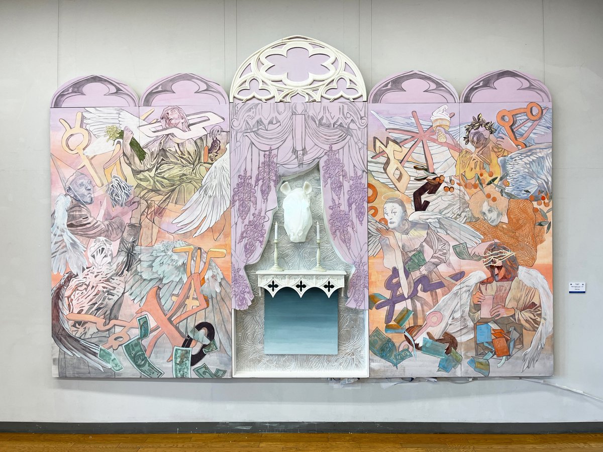 母のキャンバス絵（卒業制作） 多摩美術大学卒業制作展・大学院修了制作展2023（A日程）を鑓水の