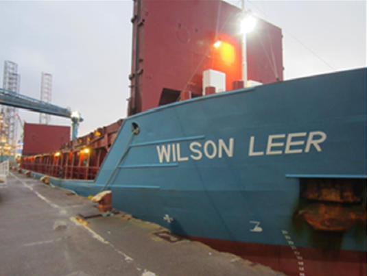 2,750mt of #OSR from United Oilseeds growers in Scotland is being loaded onto the MV Wilson Leer at Port of Dundee today  <a href="/AJHMilne/">Andrew Milne</a> <a href="/McGregorFarms/">McGregor Farms</a> <a href="/saos_agri_coops/">SAOS - #workingtogether, what can we do for you?</a> <a href="/pennock66/">Ray</a> <a href="/BeckiiGibbs/">Beckii Gibbs</a> <a href="/Tula205/">James  Hood</a> <a href="/holly_gourley/">Holly Gourley</a> @AaronCantrill1 <a href="/jogunes1/">@JoGunes</a> <a href="/owencuos/">Owen Cligg</a> @scouseman1978 <a href="/BeckyCrocombe/">Becky Crocombe</a>