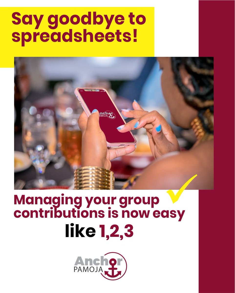 AnchorPamoja's tweet photo. Are contribution spreadsheets  giving you sleepless nights?We have the solution just for that,Keep it here ,we have something you’ll love 😍
#anchorpamoja https://t.co/eHZ8fuzjWI