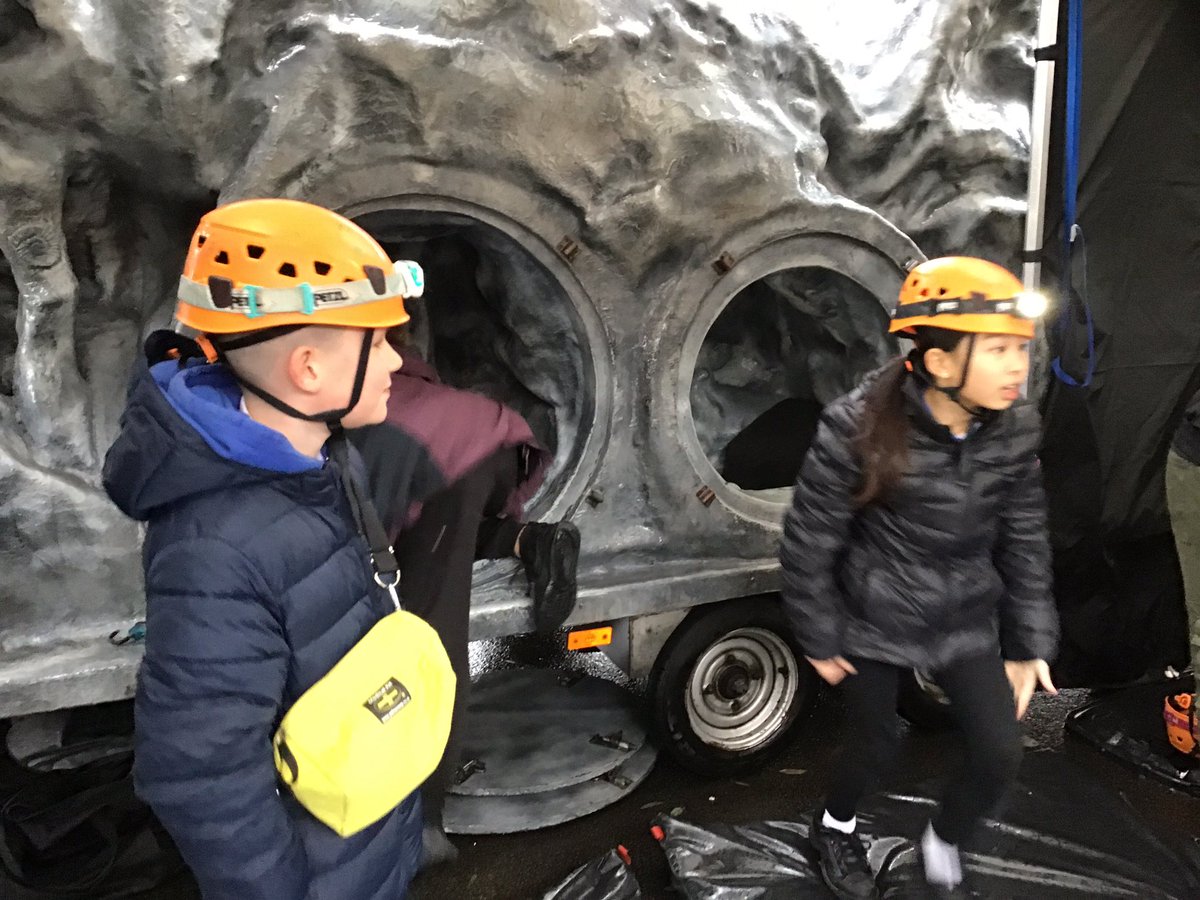 CharterYr6's tweet photo. We had a fantastic #caving session this afternoon with the mobile cave team.  What a brilliant experience for everyone. #charterpe #newexperiences https://t.co/M12qfOFMwm