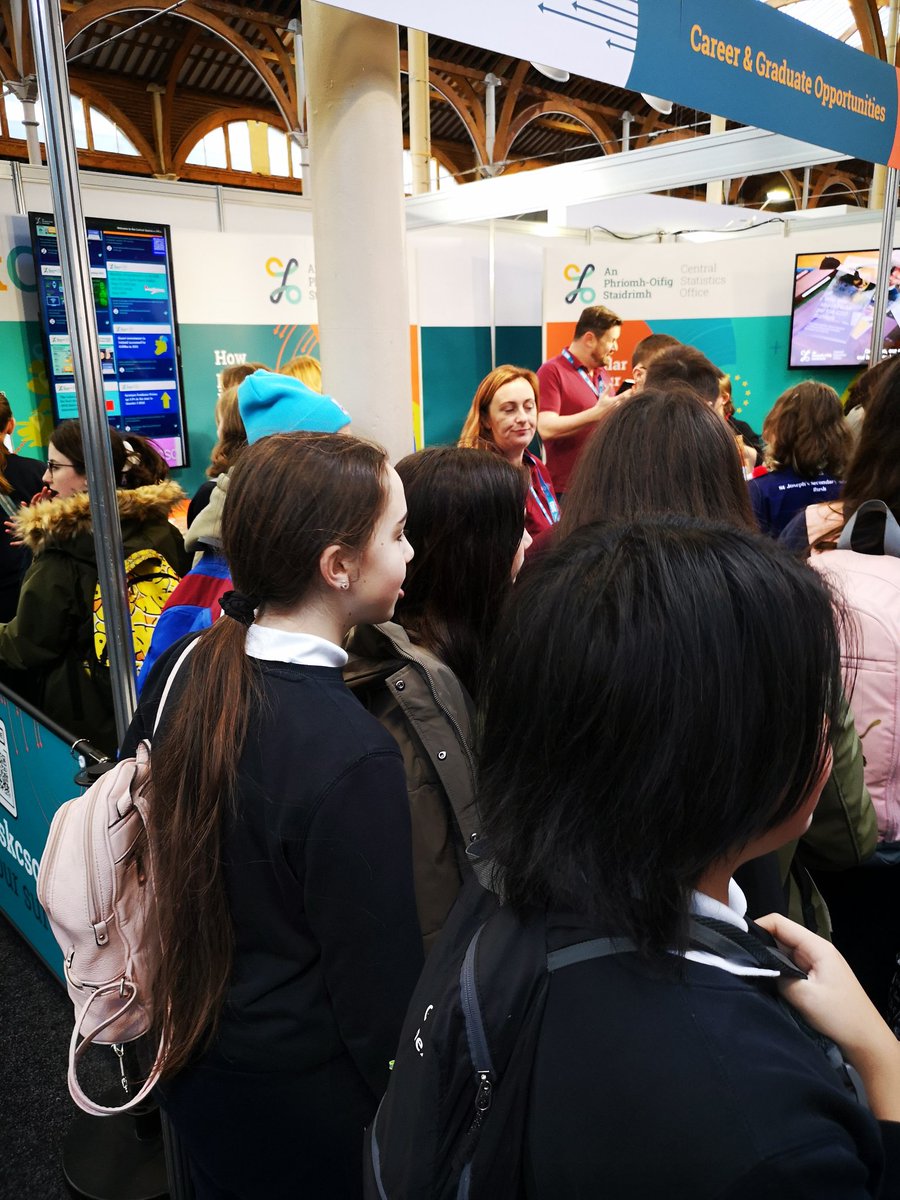 CSOIreland's tweet photo. Well done and congrats to all the participants at #BTYSTE2023
It's been a busy day at the @CSOIreland stand.
Make sure to #AskCSO about our
- career opportunities
- data visualization tools
- classroom resources
- Pulse Survey
Visit us at stand W17.
#CSOIreland https://t.co/yYZKuRJ6eQ