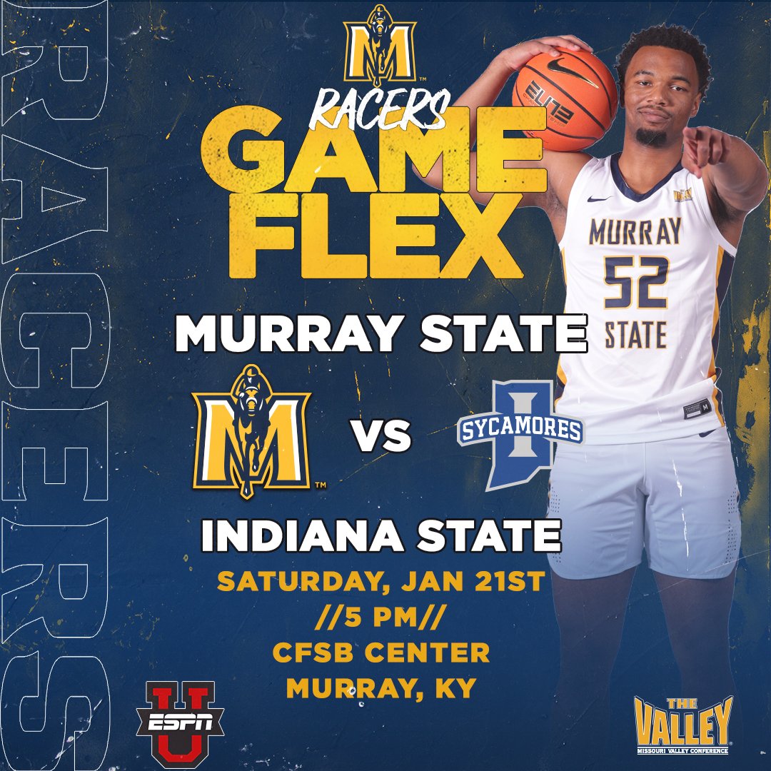 RacersHoops's tweet image. Racers' home game (Jan. 21) selected by @MVCsports for ESPNU 5p at CFSB Center. Indiana State's first visit to The Bank since 2008.

#GoRacers #TheRaceIsOn 🏀🏇👏