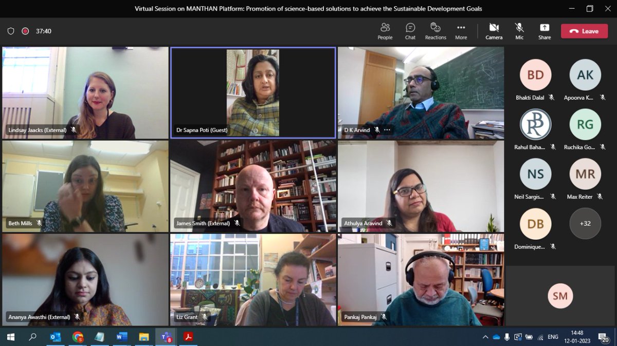 ManthanOPSA's tweet photo. O/o PSA to the GoI is in the spree of onboarding 'Subject Matter Experts' from International Institutes &amp; Universities aligned to the UN SDGs on 'Manthan'. The first session under this initiative was done today with University of Edinburgh in association with Anuvaad Solutions. https://t.co/w2b4BfTDrX