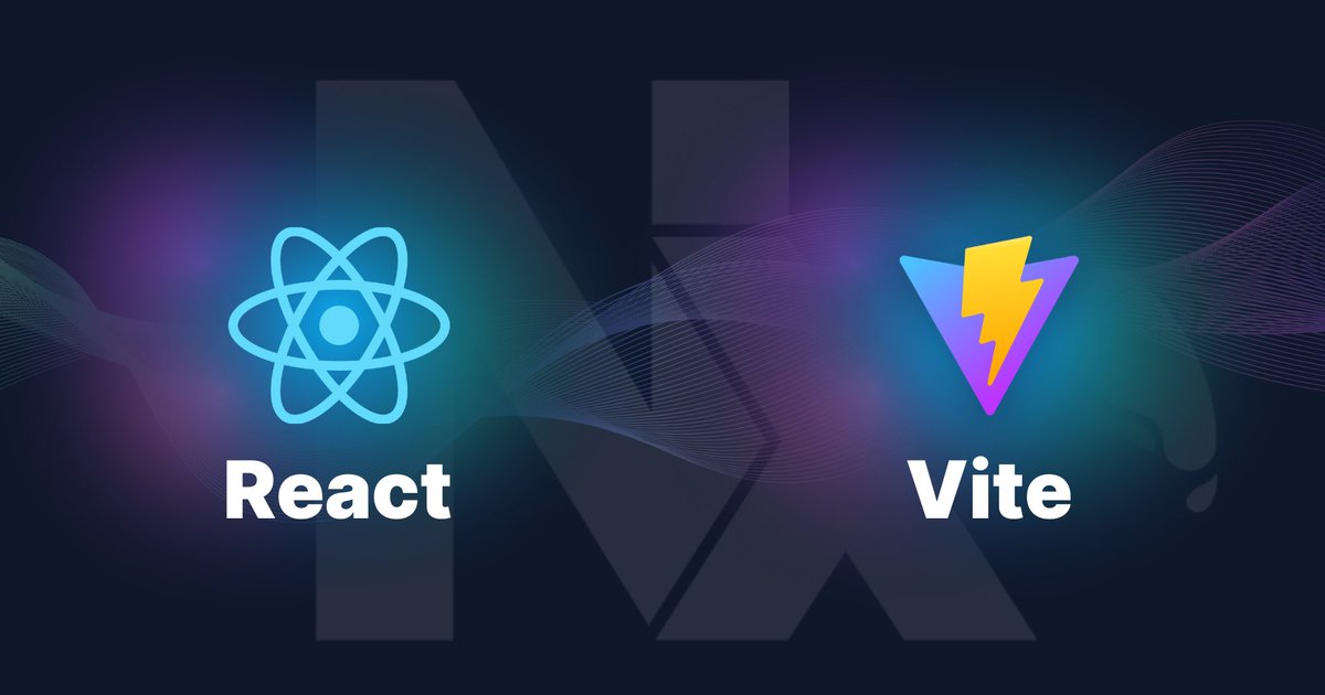 📣 New article: 'React, Vite and TypeScript: Get started in under 2 minutes' (nothing more to say here, check it out!) @reactjs @vite_js 👀 blog.nrwl.io/react-vite-and…