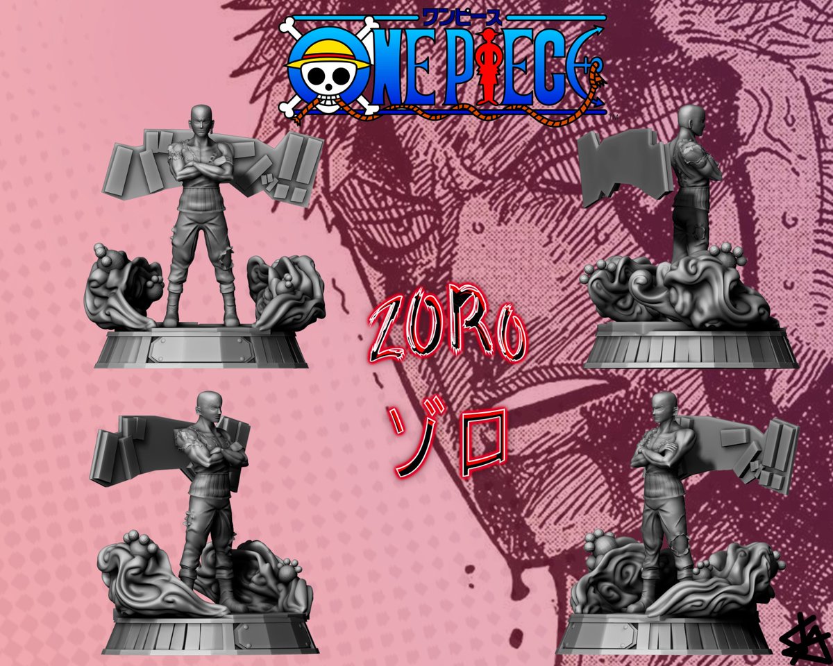 morritos3d's tweet photo. #WIP Zoro no ha pasado nada! #Onepiece #GodPiece #Zoro #RoronoaZoro #thrillerbark #zbrush #mugiwara #Kuma https://t.co/5EUO8iQXTo