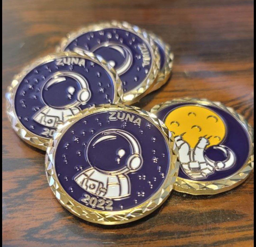 ZunaToTheMuna's tweet photo. 🪙 #NFT + #ZUNA #GIVEAWAY 🪙

The community has spoken... so we doubled and burned the last prize pool 🔥

Now we raise the stakes... 🎲
Win 5B $ZUNA + NFT that comes with a REAL Zuna Coin (see image)

To Win OG Status:
Follow @ZunaToTheMuna &amp; @Burrtitoguy 
Comment '#NFT'
💙 + RT https://t.co/qZ0JpxmNXT